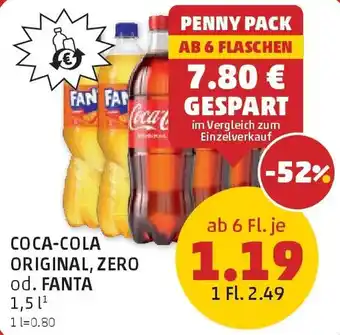 PENNY Coca-cola original, zero od. fanta Angebot