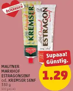 PENNY Mauther estragonsenf od. kremser senf Angebot
