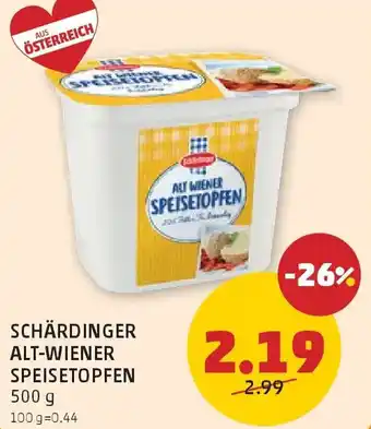 PENNY Schärdinger alt-wiener speisetopfen Angebot