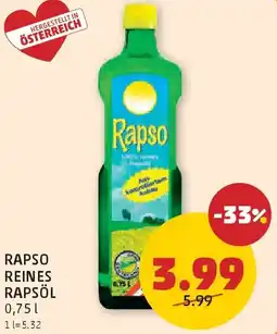 PENNY Rapso reines rapsöl Angebot
