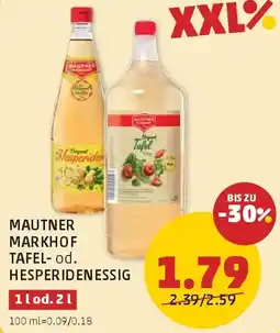 PENNY Mautner markhof tafel- od. hesperidenessig Angebot