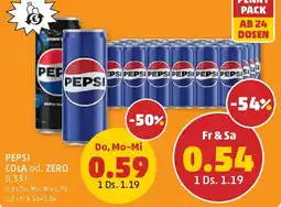 PENNY Pepsi cola od. zero Angebot