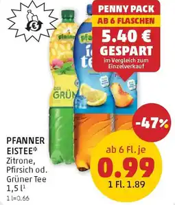 PENNY Pfanner eistee Angebot