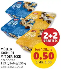 PENNY Müller joghurt mit der ecke Angebot