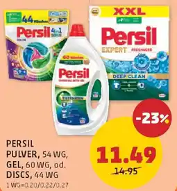 PENNY Persil pulver, gel, od. discs Angebot