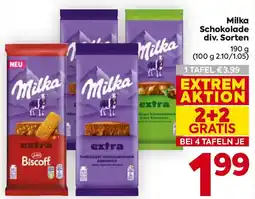 Billa Milka schokolade Angebot