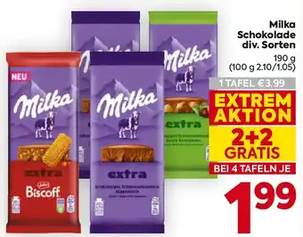 Billa Milka schokolade Angebot
