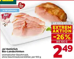 Billa Ja! Natürlich Bio-Landschinken Angebot