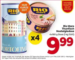 Billa Rio Mare Thunfisch Nostalgiedose Angebot