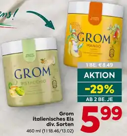 Billa Grom italienisches Eis div. Sorten Angebot