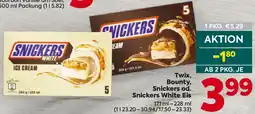 Billa Twix, Bounty, Snickers od. Snickers White Eis Angebot