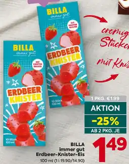 Billa Billa immer gut erdbeer-knister-eis Angebot