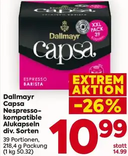 Billa Dallmayr Capsa Nespresso- kompatible Alukapseln Angebot