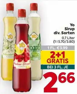 Billa Yo Sirup Angebot
