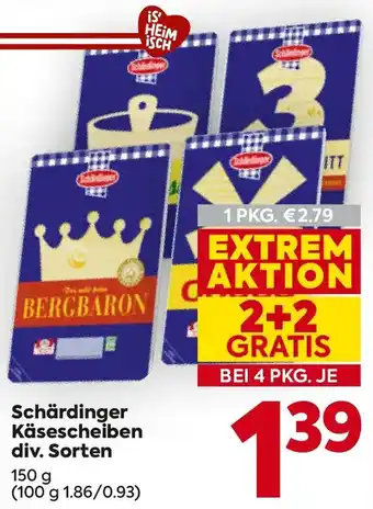 Billa Schärdinger Käsescheiben Angebot