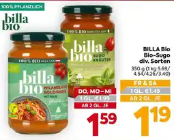 Billa Billa bio bio-sugo Angebot