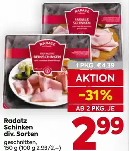 Billa Radatz Schinken Angebot
