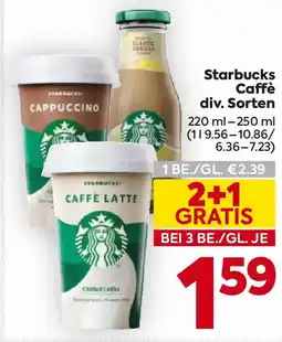 Billa Starbucks Caffè Angebot