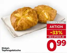 Billa Dinkel- topfengolatsche Angebot