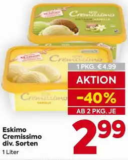 Billa Eskimo cremissimo div. sorten Angebot