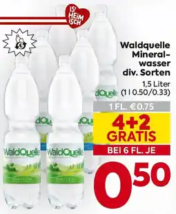 Billa Waldquelle Mineral- wasser Angebot