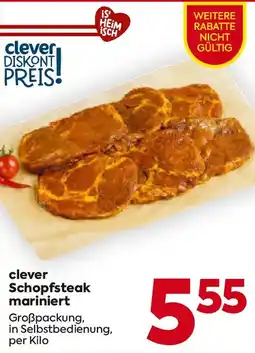 Billa Clever schopfsteak mariniert Angebot