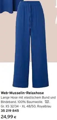 Tchibo Eduscho Web-Musselin-Relaxhose Angebot