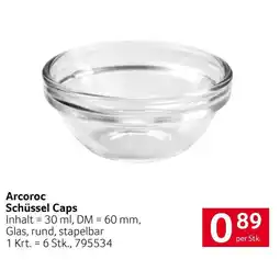 Transgourmet Arcoroc Schüssel Caps Angebot