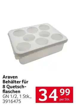 Transgourmet Araven Behälter für 8 Quetsch-flaschen Angebot