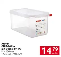Transgourmet Araven GN Behälter mit Deckel PP 1/3 Angebot