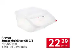 Transgourmet Araven Zutatenbehälter GN 2/3 Angebot