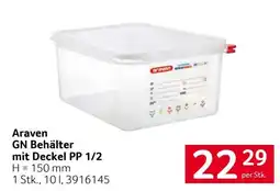 Transgourmet Araven GN Behälter mit Deckel PP 1/2 Angebot
