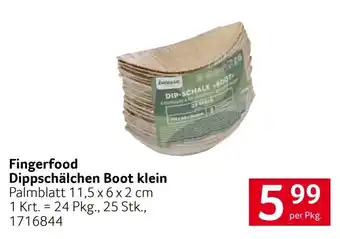 Fingerfood Dippschälchen Boot klein