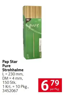 Transgourmet Pap Star Pure Strohhalme Angebot
