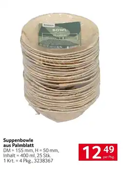 Transgourmet Suppenbowle aus Palmblatt Angebot