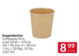 Transgourmet Suppenbecher Kraftpapier/PLA Angebot