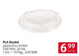 Transgourmet PLA Deckel Angebot