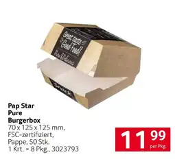 Transgourmet Pap Star Pure Burgerbox Angebot