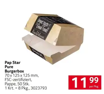 Pap Star Pure Burgerbox