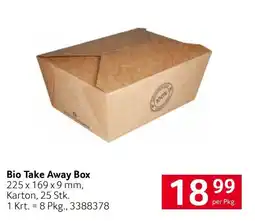 Transgourmet Bio Take Away Box Angebot