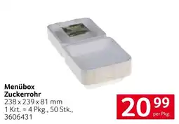 Transgourmet Menübox Zuckerrohr Angebot
