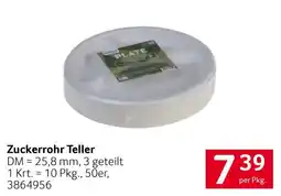 Transgourmet Zuckerrohr Teller Angebot