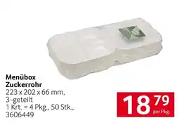 Transgourmet Menübox Zuckerrohr Angebot