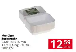 Transgourmet Menübox Zuckerrohr Angebot