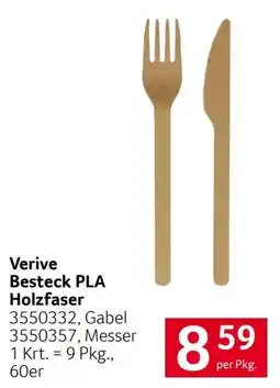 Transgourmet Verive Besteck PLA Holzfaser Angebot