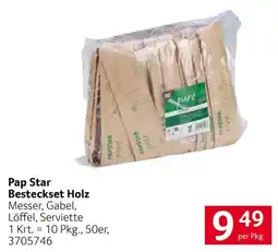 Transgourmet Pap Star Besteckset Holz Angebot