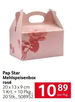 Transgourmet Pap Star Mehlspeisenbox rosé Angebot