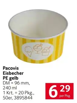 Transgourmet Pacovis Eisbecher PE gelb Angebot