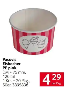 Transgourmet Pacovis Eisbecher PE pink Angebot