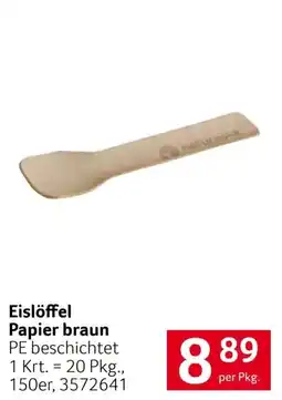 Transgourmet Eislöffel Papier braun Angebot